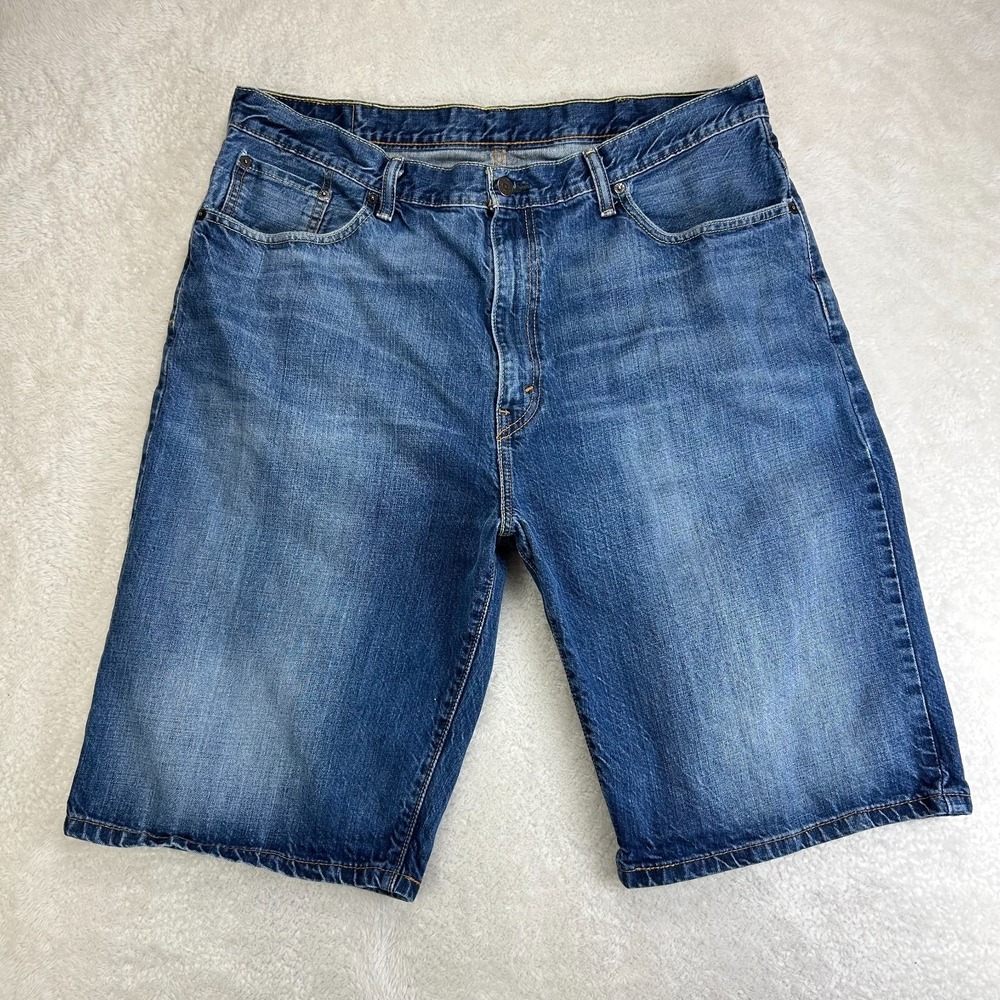 Levi's 569 Jean Shorts Mens W38 Blue Denim Medium Wash Regular Fit Outdoor